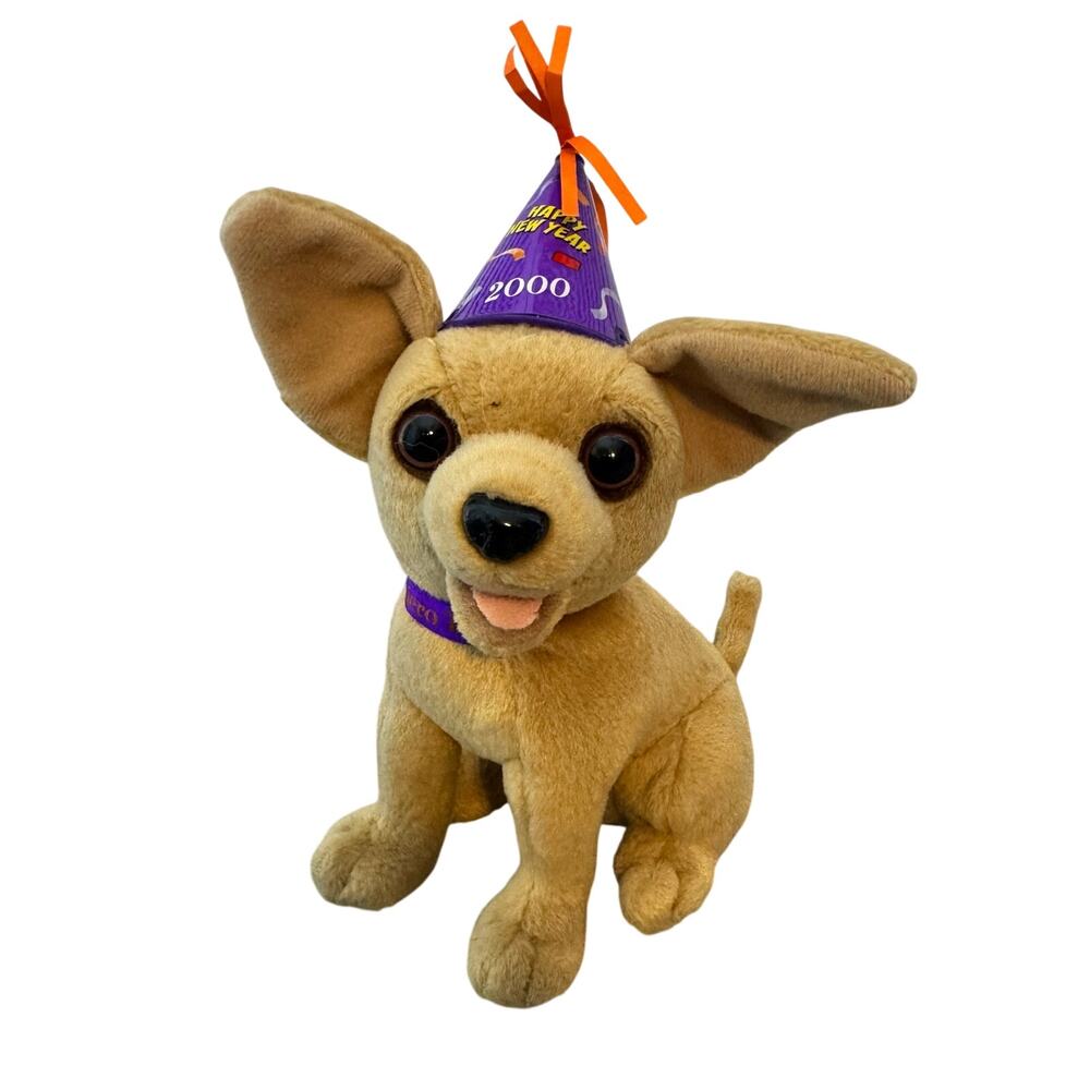 Vintage Taco Bell Talking Chihuahua Dog 6" Plush Stuffed Animal Collectible